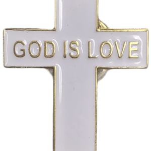 God is Love Cross Pink With White Color Paint