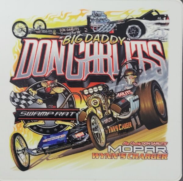 A poster on Garlits Museum wynns charger