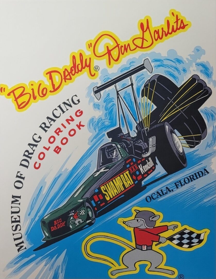 museum of drag racing coloring book
