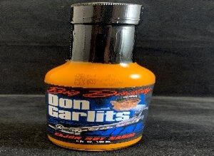 A picture of the big daddy garlic Cajun hot sauce