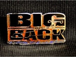 A picture of the Big is back hat pin