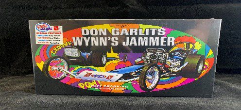A poster on Don Garlits Wynns Jammer Model kit