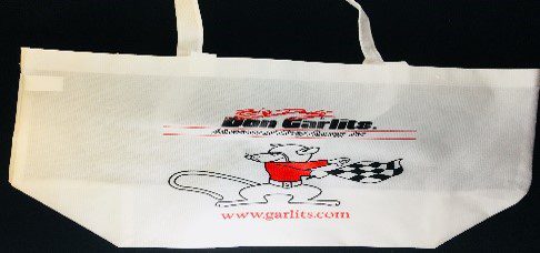 A picture of the white colored museum reusable bags