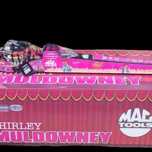 Shelby Shirley Muldowney Muppets's pink drag car in a box.