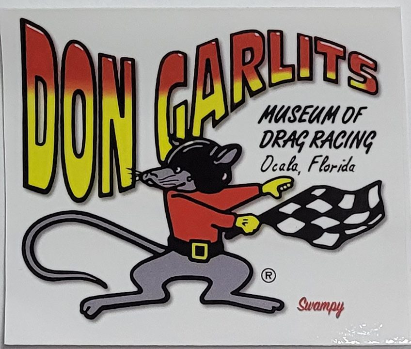A poster on Don Garlits swampy museum Florida