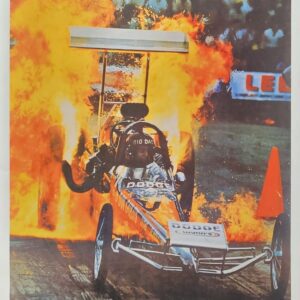 1972 Fire Burnout Poster large size