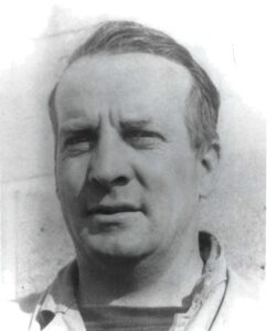 a black and white photo of howard johansen