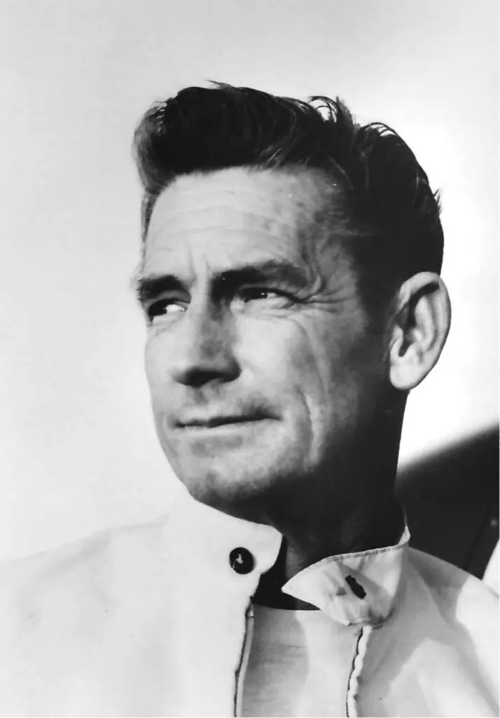 A photo headshot of jack chrisman in black and white