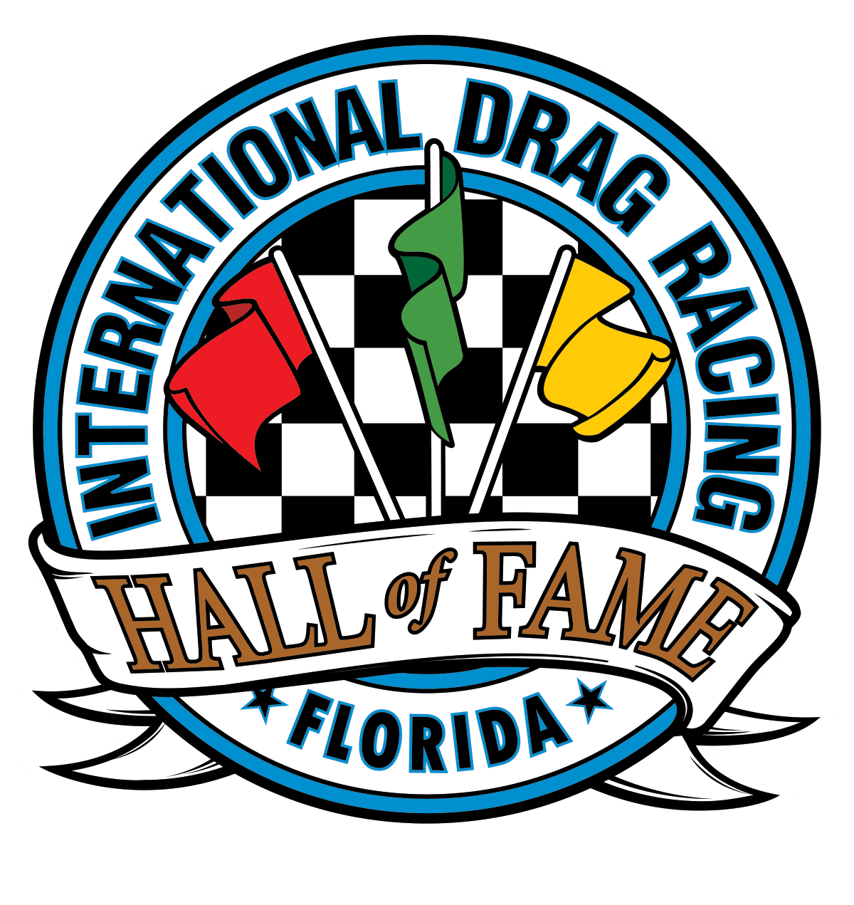 International Drag Racing Hall of Fame logo.