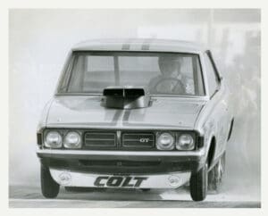 Classic Colt GT car in motion.