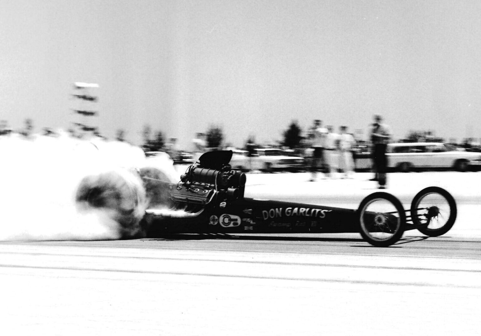 Built for Connie Swingle in the early 60’s this was one of the most beautiful dragsters to come out of Garlits Automotive Inc. In 1964, during a match race at US-30 Dragstrip in Gary Indiana, Swingle flipped Swamp Rat VII. Swamp Rat VII had a top speed of 201.88 MPH and an ET of 8.01 seconds. 